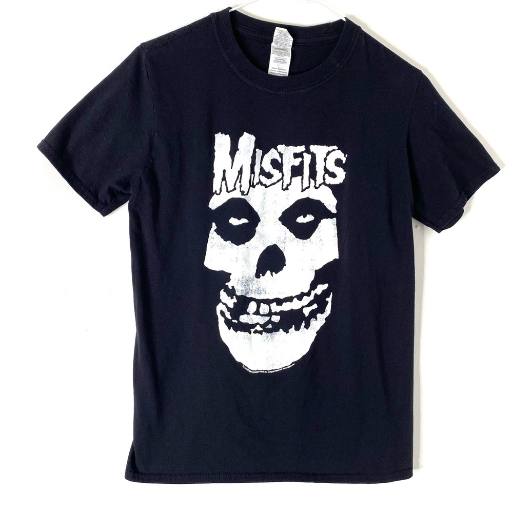 Misfits Black White Graphic Crew Neck Tee